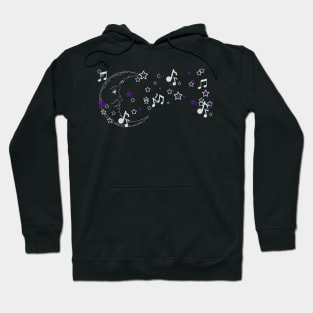 Moon Stars music Notes Hoodie